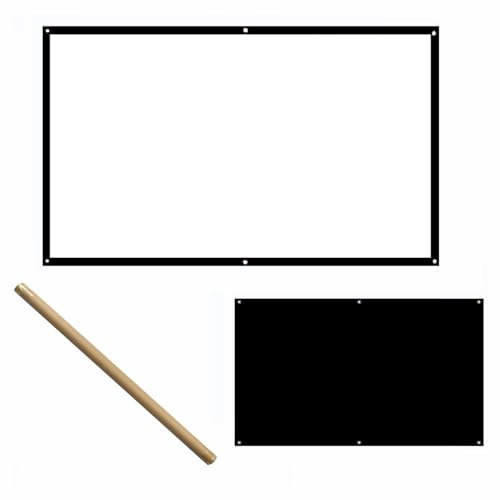 BBERHFNFZK 30 40 50 60 72 84 92 100in Projector Screen Roll Up Projection Screen Anti-Crease Screen Outdoor Indoor Movie Screen, Easy To Clean(30in 4:3)