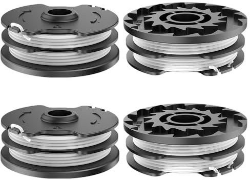 4 PCS Bobina di Ricambio Nylon,Rocchetto Filo Tagliabordi,Bobine per Tagliaerba,Compatibili con PRTA 20 Li A1 B1, PRT 550 A1, PRT 550 A2, PRT 550 A3, PRT 550 A5, PRTA 20Li B2, PRTA 20Li C3
