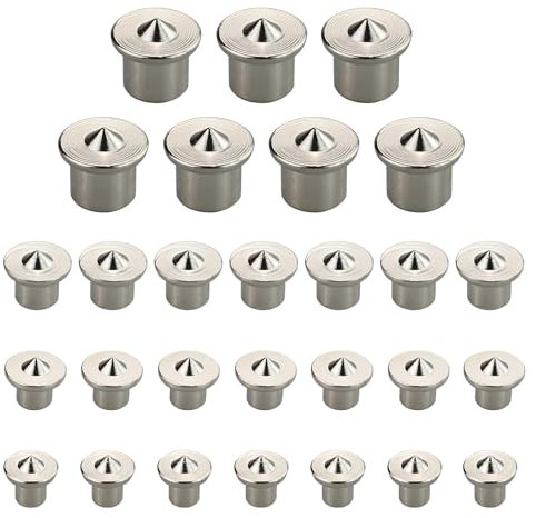 Set di 28 tasselli per legno, punte di centraggio per tasselli, punte per tasselli, tasselli per legno, fori per tasselli, tasselli, set di ugelli, 6/8/10/12 mm, perno di centraggio per lavori in