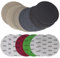 Disques de Ponçage 75mm Disques Abrasifs Auto-Agrippants Grain 600/800/1000/1200/1500/2000/2500/3000/4000/5000, 50 Pièces Papier à Poncer, Papier de Verre Sec à l'eau, pour Métal, Bois, Meulage