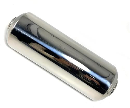 DQRG Extremos Tubo Escape Coche Silenciador Resonador 51mm, 63mm, 2,5 , 76mm, 3 Punta De Silenciador Acero Inoxidable Silenciador Tubo Escape Universal Tubo de Cola de Coche(63MM IN-220MM)