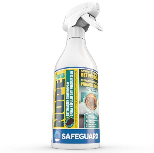 NOPE! RP Spray Répulsif Anti-Punaises de Lit 500ml – Maison & Voyage – Huiles Essentielles – Pour Matelas, Textiles & Bagages