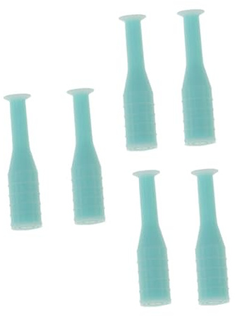 HEMOTON 8pcs Lens Inserter Remover Tool with Suction Stick for Daily Monthly Contact Lenses Portable Green Eyewear Handling Kit with Bottle for Travel and Home Use