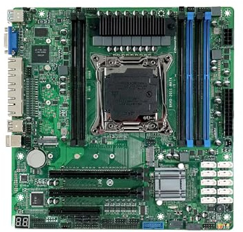SHOOYIO Cartes mères pour serveur LGA2011 3 6 DDR4 DIMM 10 ports Ethernet pour haut trafic entreprises niveaux réseau serveur cartes mères