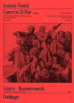 Concerto D-Dur RV 93 für Gitarre, Violine, Violoncello, Kontrabass