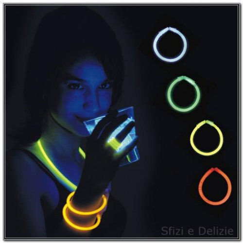100 Pulseras luminosas fluorescentes Pulseras Pulsera