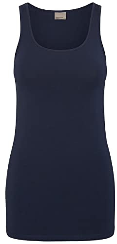 Vero Moda Women's Vmmaxi My Soft Long Tank Top Noos Vest, Black Iris, L UK