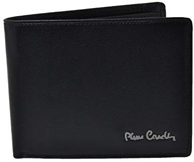 Pierre Cardin Portafoglio Uomo Nero in Vera Pelle con PROTEZIONE RFID e Scatola