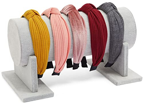 Schmuckständer - T-Bar - Für Armreifen, Halsketten - Für Organisation Zuhause, im Juweliergeschäft, Präsentation - Grau, 31 x 16,5 x 17 cm