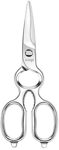 LIVINGO Tijeras de Cocina Resistentes Multiuso Profesionales, Tijeras de cocina Multifunción Acero Inoxidable para Aves, Carne, Pescado, Huesos, Pollo, Barbacoa, Verduras Lavavajilla