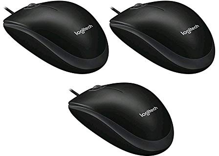 Logitech B100 Optical Business Maus (3 Stück | Schwarz)