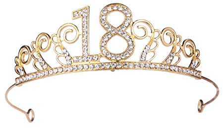 Beaupretty 18. Geburtstag Krone Legierung Strass Tiara Haarschmuck Elegant Kopfschmuck Für Party Und Feier