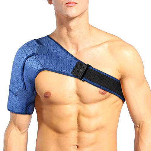 PINCOU Protector Hombro para Mujeres y Hombres,protector manguito hombro Hombro Apoyo de Neopreno Envoltura Soporte del Manguito Rotador para la Articulaci¨®n de CA Dislocada Hombro Apoyo con Alm