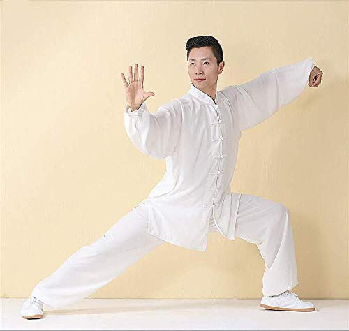 JTKDL Ropa De Entrenamiento Uniforme De Tai Chi Ropa De Kung Fu Traje De Wushu Qi Gong Artes Marciales Taekwondo Ropa De Rendimiento Grupal Unisex,D-S