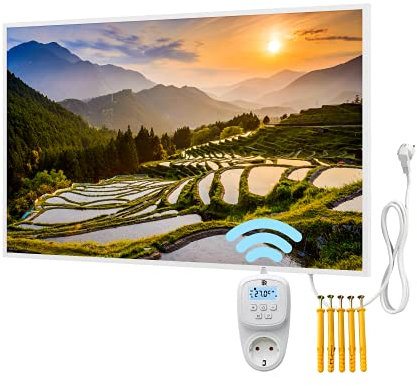 Bringer Imagen calefacción por infrarrojos con marco – calefacción con imagen – 100 x 60 x 1,8 cm – Kumano Japón