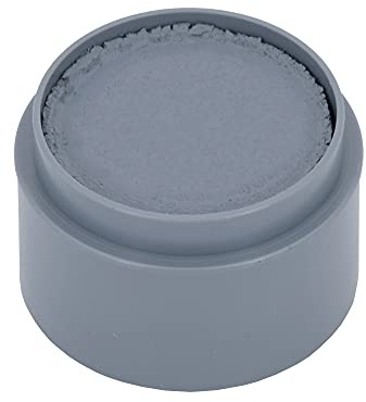 Grimas Water-Make-Up, 15ml Wasserschminke, Farbe dunkelgrau 103, professionelle Körperfarbe, schnelltrockend und sehr hautschonend, ideal fürs Kinderschminken, Karneval und Halloween, auf Wasserbasis