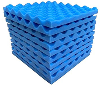 STCK Premium Noppenschaumstoff,akustikschaumstoff 30x30x2cm,Schall dämmung,Dämmung,hochdichtem Akustikschaumstoff Platten für Podcasts,Aufnahmestudios,Büros (Farbe : Blue, Quantity : 12)