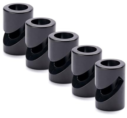 5 Stück Wand- und Deckenpins Schwarz für Textilkabel Deckenbefestigung Affenschaukel Aufputz-Kabelhalter für Lampe DIY