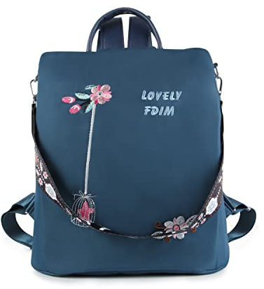 Ynport Crefreak Sacs à Main portés Dos Femme - Imperméable à l'eau Oxford Tissu Femmes Sac à Dos décontracté tempérament Dames antivol Voyage Sac à Dos Sacs à Main， Bleu, Taille Unique