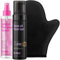 b.tan Violet Self Tanning & Face Mist Gift Set | Lovers Kit - Best Express Fake Tan w/Mitt Applicator, Gradual Face Tan Spray, 1 Hour Dark Face & Body Tanner Mousse, Instant Results, 200ml