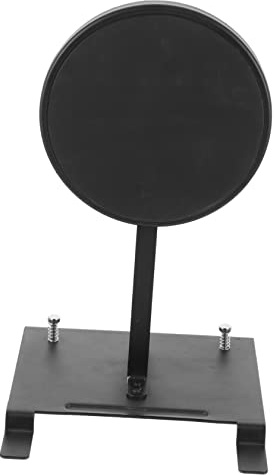 Bassdrum Pedalmatte aus Stahl, 1 Stück, Schwarz, für Einzelpedale | Übungspolster, Verdicktes Breites Chassis, Geräuschloses Übungspolster, Verlängert Haltbarkeit des Trommelfells
