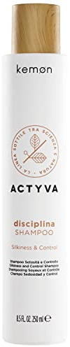 Kemon - Actyva Disciplina Feuchtigkeitsspendendes und entwirrendes Shampoo für krauses Haar, mit Hyaluronsäure und Mandelöl, Seideneffekt - 250 ml