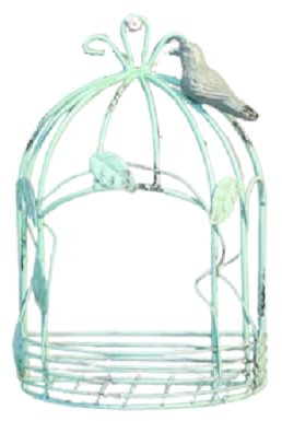 Osmond Vintage Country Wandbehang Draht Halber Vogelkäfig Blumentopf Garten Dekoration Retro Vogelkäfig Lagerregal Topf C Einfache Installation Einfach zu bedienen