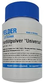 Felder Polvo de soldadura dura universal 0,1 kg para acero, cobre, latón y bronce