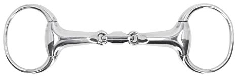 TANIQIACA Equine Mastery: Knebeltrense aus Edelstahl Für Pferdesportler – Optimal Für 125-mm-Mäuler, Mischung aus Kontrolle Und Komfort