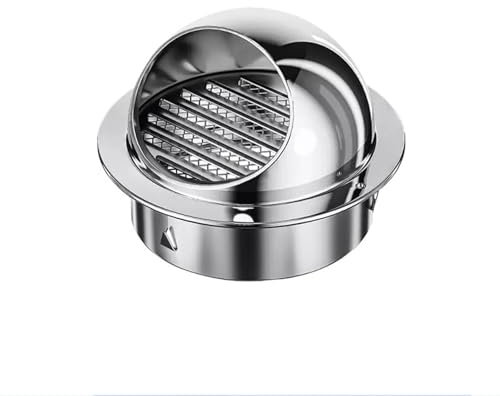 Campana de acero inoxidable 201, tubo de escape de pared exterior, protector contra el viento, campana extractora de baño, tapa de lluvia, salida de pared exterior de humos de aceite, 1 pieza(110mm (4