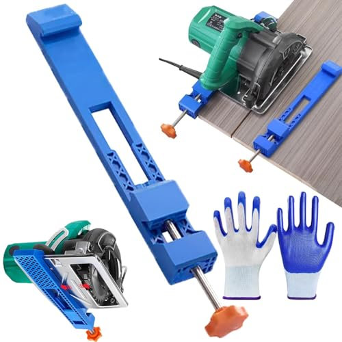 Guía de base ajustable para máquina de corte, abrazadera de posicionamiento de fresado de sierra circular eléctrica, guía de corte de madera de precisión, herramientas de carpintería, diseñada para