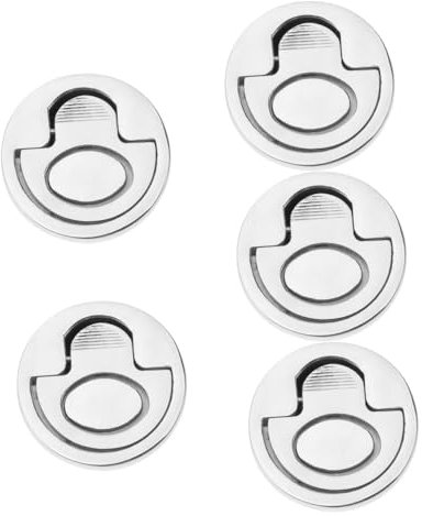ULTECHNOVO 5pezzi Maniglia Incassata Inossidabile Per Porta Di Cabina Chiusura Per Boccaporto Design Elegante e Facile Installazione Accessori Per Barche e Camper