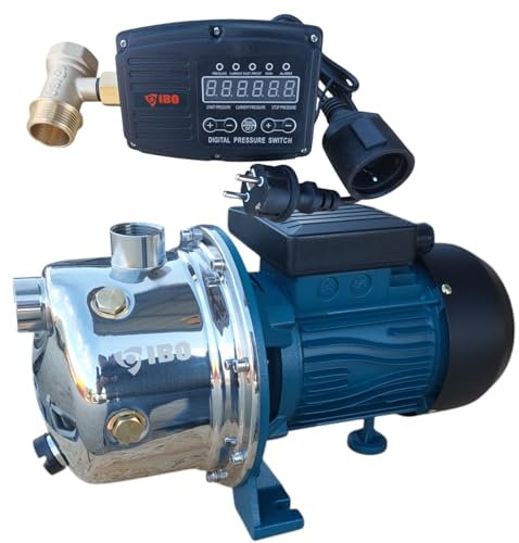 PAG Turbo GmbH® - Gartenpumpe Hauswasserwerk Hauswasserautomat 5bar - 3600L/h elektronischer Druckschalter mit Trockenlaufschutz