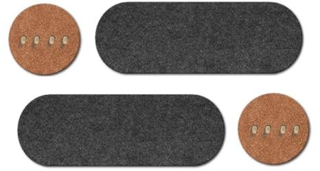 SOVORM Graue Filztafel, Dekorative Pinnwand, Kork-Pinnwand-Alternative Für Die Wand, Faltbare Bildertafel, Selbstklebendes Vision Board Mit Reißzwecken(40+120cm)