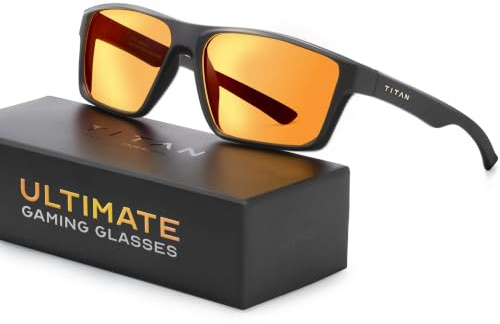 livho Titan Gaming-Brille, Anti-Blaulicht-Brille für Herren, UV400-Schutz, Blaulichtfilter-Brille gegen Augenbelastung durch Computer