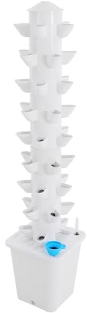 Zalydala Torre hidropónica,Kit de cultivo hidropónico,Kit de germinación de plantador vertical,45 sitios de plantación,Bomba sin escobillas,Tecnología automática de circulación de agua