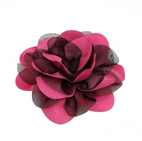 Extra große Brosche, Blume, Brosche, Stoff, zart, Kamelie, elegante Broschen aus Seidensatin, Bankett, Hochzeit, Kleid, Mieder, Zeremonie, Zubehör für Damen, Schmuck (pink)