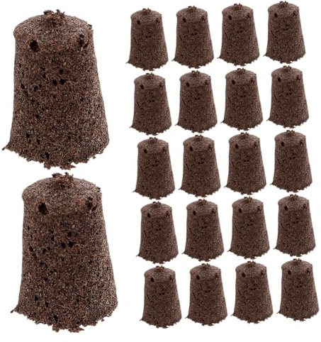 TOYANDONA 30 Pièces Fournitures Hydroponiques Lot de Blocs De Tourbe Végétale pour Culture Hydroponique Substrat De Remplacement pour Croissance des Racines Et Accessoires De Jardinage