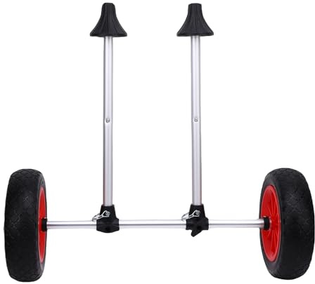 Cocoarm Chariot de Kayak, Dolly, Diable, Remorque Marine Pliable avec Pneus Pleins Anti-crevaison de 10 Pouces, Largeur Réglable pour Kayak, canoë, Petits Bateaux