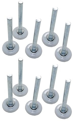 Lot de 10 rouleaux de rechange pour porte de garage en nylon robuste pour des opérations silencieuses et fluides