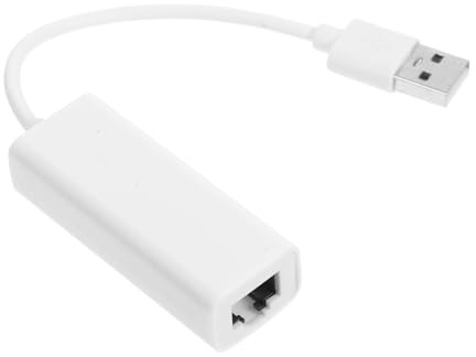 Adaptateur Ethernet USB 2.0 vers Rj45 10/100/1000 Mbps Blanc | Pilote, Transfert Rapide, Boîtier Abs et Pvc, Composants Électroniques, Format Compact