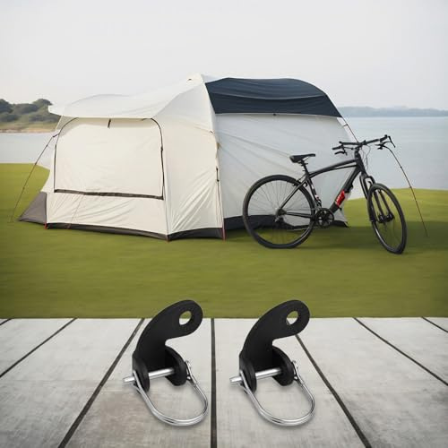 Yuanpgky Burley pour attelage de vélo pour remorque – 2 jeux de têtes de traction à 90 degrés, compatible avec les essieux QR et solides jusqu'à 12,2 mm, construction en acier robuste