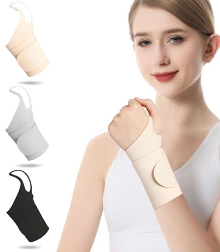 THQAE 3 Pcs attelle poignet, orthese poignet, bandages de poignet, adaptés pour les douleurs au poignet dues à de longues heures de travail, soutien de la nuit, faciles à porter, ajustés