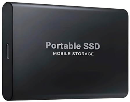 2TB External Hard Drive – High-Speed Portable SSD with USB 3.0 & Type-C | Large-Capacity, Durable Storage for PC, Laptop & Backup