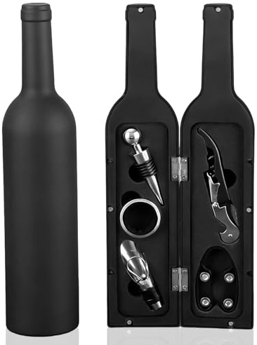 HUANR 5 Pezzi Apribottiglie Vino, Multifunzionale Cavatappi Vino