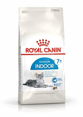 Royal Canin Indoor 7+ | 400 g | Alimento Completo Especial para Gatos Mayores Que Viven Dentro de casa | favorece la función renal y del tracto urinario
