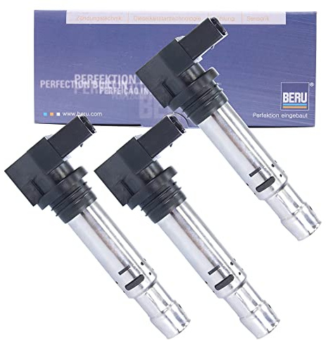Beru AG 3x Original Zündspule Zündmodul Stabzündspule ZSE030 für Auto, Einschraubbar, 1.43 pounds