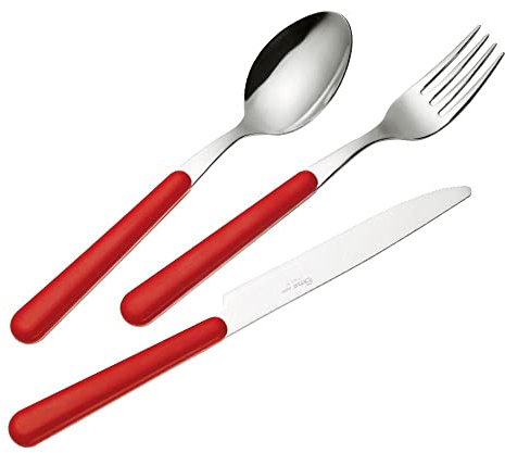 Servizio Set di Posate 24 pezzi in Acciaio Inox Eme Brio Verde 16