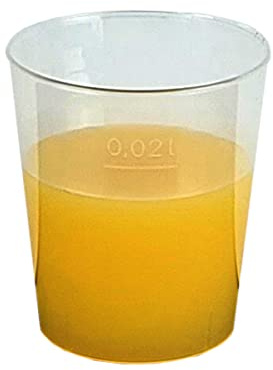 Gastro-Bedarf-Gutheil 1000 Einweg Schnapsgläser 2 cl Trinkbecher Stamperl Medizinbecher Plastikbecher Schnapsbecher 2cl Shot Gläser Stamperl