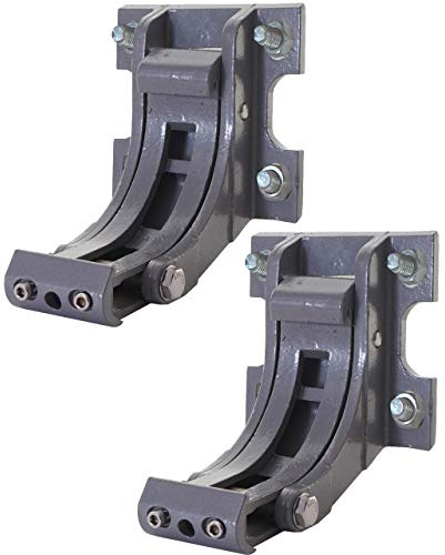 Mendler 2er-Set Wandhalterung für Markise T122 T123 - grau | Wandkonsole, Wandmontage, Adapter